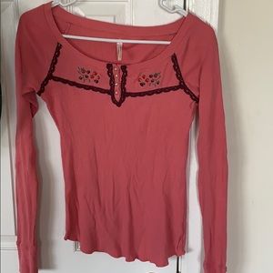 long sleeve shirt with texture